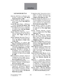 Revista de Hispanismo Filosófico, núm. 14 (2009). Reseñas | Biblioteca Virtual Miguel de Cervantes