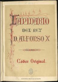 Lapidario del Rey D. Alfonso X : códice original / [con un prólogo de José Fernández Montaña] | Biblioteca Virtual Miguel de Cervantes