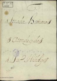 At[i]ende y da : tonada humana / Ju. Hidalgo | Biblioteca Virtual Miguel de Cervantes