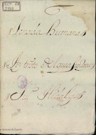 Ay triste del que a sus rayos : tonada humana / Ju. Hidalgo | Biblioteca Virtual Miguel de Cervantes