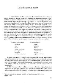 La lucha por la razón / Cesare Segre | Biblioteca Virtual Miguel de Cervantes
