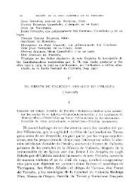 El obispo de Valencia Arnaldo de Peralta (1243-1248) [I] / José Sanchis y Sivera | Biblioteca Virtual Miguel de Cervantes