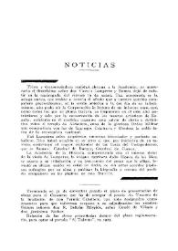 Noticias. Boletín de la Real Academia de la Historia, tomo 82 (febrero 1923). Cuaderno II | Biblioteca Virtual Miguel de Cervantes