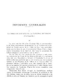 La Biblia de San Luis de la Catedral de Toledo (continuación) [III] / Elías Tormo | Biblioteca Virtual Miguel de Cervantes