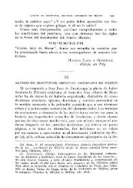 Alonso de Montufar, segundo Arzobispo de Méjico / L. Serrano, O.S.B. | Biblioteca Virtual Miguel de Cervantes