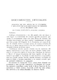 Memoria de los actos de la Academia y relación de los concursos de premios en el presente año [II] / por Vicente Castañeda | Biblioteca Virtual Miguel de Cervantes