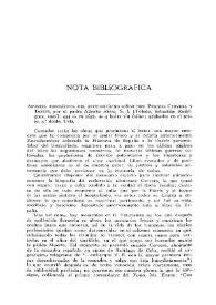 Boletín de la Real Academia de la Historia. Tomo 82 (junio 1923). Nota bibliográfica: Apuntes biográficos del Excelentísimo Señor don Pascual Cervera y Topete, por el padre Alberto Risco, S.J. [Toledo, Sebastián Rodríguez, 1920]; 454+70 págs+4 hojas sin foliar; grabadas en el texto, 4º doble Tela / Vicente Castañeda | Biblioteca Virtual Miguel de Cervantes