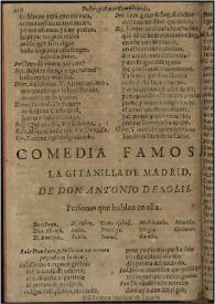 La gitanilla de Madrid [1780] / de don Antonio de Solis | Biblioteca Virtual Miguel de Cervantes