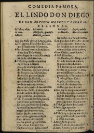 El lindo don Diego / de don Agustin Moreto y Cabañas | Biblioteca Virtual Miguel de Cervantes