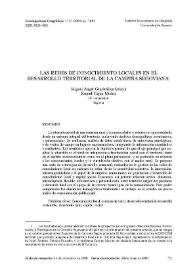 Las redes de conocimiento locales en el desarrollo territorial de la campiña segoviana / Miguel Ángel Gandarillas Solinís y Raquel Yagüe Muñoz | Biblioteca Virtual Miguel de Cervantes