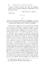 Algunas noticias referentes a la historia y literatura de los judíos españoles, por Fritz Baer. Traducido del hebreo por J. Millás Vallicrosa | Biblioteca Virtual Miguel de Cervantes