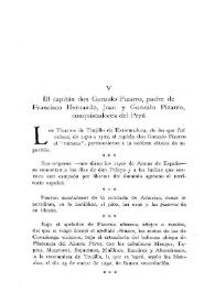 El capitán don Gonzalo Pizarro, padre de Francisco Hernando, Juan y Gonzalo Pizarro, conquistadores del Perú / Rómulo Cúneo Vidal | Biblioteca Virtual Miguel de Cervantes