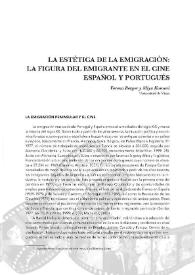 La estética de la emigración : la figura del emigrante en el cine español y portugués / Verena Berger y Miya Komori | Biblioteca Virtual Miguel de Cervantes
