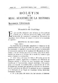 Monasterio de Guadalupe / Julio Puyol | Biblioteca Virtual Miguel de Cervantes