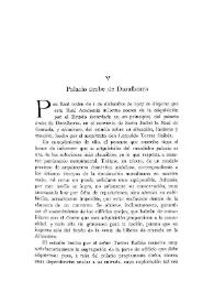 Palacio árabe de Daralhorra / M. Gómez Moreno | Biblioteca Virtual Miguel de Cervantes