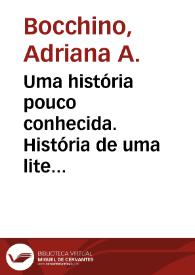 Uma história pouco conhecida. História de uma literatura argentina exilada. Sobre Daniel Moyano / Adriana A. Bocchino | Biblioteca Virtual Miguel de Cervantes