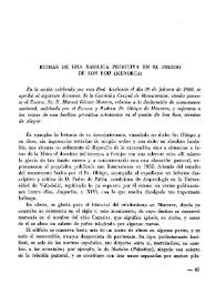 Ruinas de una basílica primitiva en el predio de Son Bou (Menorca) / Manuel Gómez Moreno | Biblioteca Virtual Miguel de Cervantes