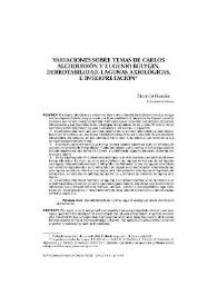 Variaciones sobre temas de Carlos Alchourrón y Eugenio Bulygin. Derrotabilidad, lagunas axiológicas e interpretación | Biblioteca Virtual Miguel de Cervantes