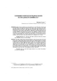 Consideraciones extravagantes de un "jurista empírico" | Biblioteca Virtual Miguel de Cervantes