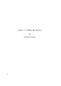 Sobre un dibujo de Ortega / Enrique Segura | Biblioteca Virtual Miguel de Cervantes