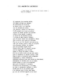 Del amor en Lucrecio / Luis Alberto de Cuenca | Biblioteca Virtual Miguel de Cervantes