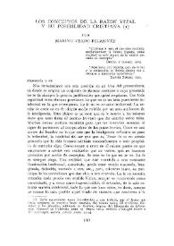 Los conceptos de la razón vital y su posiblidad cristiana / Marino Yerro Belmonte | Biblioteca Virtual Miguel de Cervantes