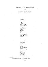 Súplica en el hormigón | Biblioteca Virtual Miguel de Cervantes