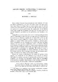 Adolfo Prieto: literatura y sociedad en la Argentina | Biblioteca Virtual Miguel de Cervantes