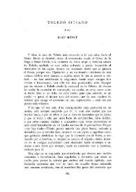 Toledo sitiado / por Juan Benet | Biblioteca Virtual Miguel de Cervantes