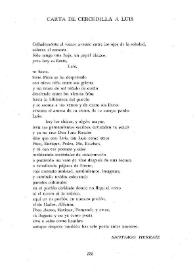 Carta de Cercedilla a Luis / Santiago Herraiz | Biblioteca Virtual Miguel de Cervantes