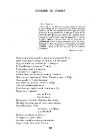 Emerson en Europa / Carlos Edmundo de Ory | Biblioteca Virtual Miguel de Cervantes