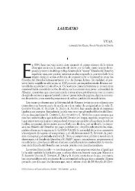 Laudatio / VV.AA. | Biblioteca Virtual Miguel de Cervantes