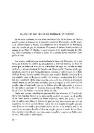 Palacio de los Oliver de Boteller, en Tortosa / Manuel Beguer y Pinyol | Biblioteca Virtual Miguel de Cervantes