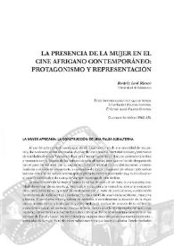 La presencia de la mujer en el cine africano contemporáneo : protagonismo y representación / Beatriz Leal Riesco | Biblioteca Virtual Miguel de Cervantes