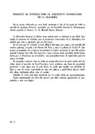 Proyecto de vivienda para el arquitecto conservador de la Alhambra / Manuel Gómez-Moreno | Biblioteca Virtual Miguel de Cervantes