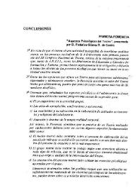 Conclusiones de las ponencias / Federico Gómez R. de Castro, Consuelo Valcarce Burgos | Biblioteca Virtual Miguel de Cervantes