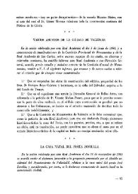 La casa natal del poeta Zorrilla | Biblioteca Virtual Miguel de Cervantes