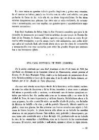 Una casa histórica de Toro (Zamora) / [Luis Menéndez Pidal] | Biblioteca Virtual Miguel de Cervantes