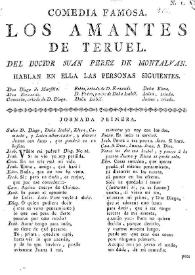Los amantes de Teruel / del doctor Juan Perez de Montalvan | Biblioteca Virtual Miguel de Cervantes