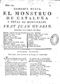 El monstruo de cataluña y peñas de Monserrate / fray Juan Guarin | Biblioteca Virtual Miguel de Cervantes