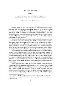 La Odisea. Canto I : Reunión de los dioses. Consejo de Minerva a Telémaco / Homero; transcripción del manuscrito de la traducción de Laura Mestre Hevia, Elina Miranda | Biblioteca Virtual Miguel de Cervantes