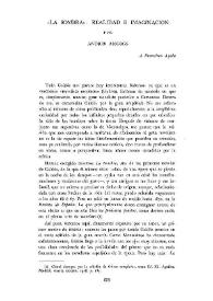 "La sombra": realidad e imaginación / por Andrés Amorós | Biblioteca Virtual Miguel de Cervantes