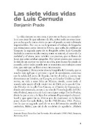 Las siete vidas vidas de Luis Cernuda | Biblioteca Virtual Miguel de Cervantes