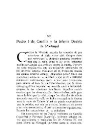 Pedro I de Castilla y la infanta Beatriz de Portugal / Amalio Huarte y Echenique | Biblioteca Virtual Miguel de Cervantes