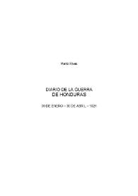 Diario de la Guerra de Honduras: 30 de enero-30 de abril 1924 / Mario Rivas | Biblioteca Virtual Miguel de Cervantes