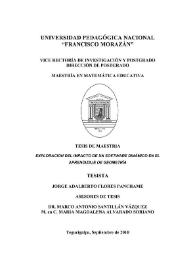 Exploración del impacto de un software dinámico en el aprendizaje de Geometría | Biblioteca Virtual Miguel de Cervantes