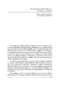 La iglesia de frontera y el Arcipreste de Hita / José L. Martín Martín | Biblioteca Virtual Miguel de Cervantes