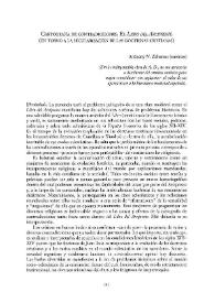 Cartografía de contradicciones. El Libro del Arcipreste (en torno a la secularización de las doctrinas cristianas) / Anthony N. Zahareas | Biblioteca Virtual Miguel de Cervantes