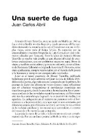 Una suerte de fuga / Juan Carlos Abril | Biblioteca Virtual Miguel de Cervantes