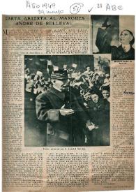 Carta abierta al marqués André de Belleval / Joaquín Calvo-Sotelo | Biblioteca Virtual Miguel de Cervantes